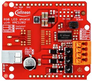 Infineon 的 XMC1202 RGB LED 擴展板圖片